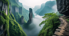 五星恩施懸浮之旅鶴峰屏山·網(wǎng)紅獅子關(guān)·清江·